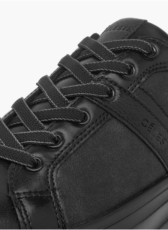 Women's Montone Lace-Up Ankle Sneakers