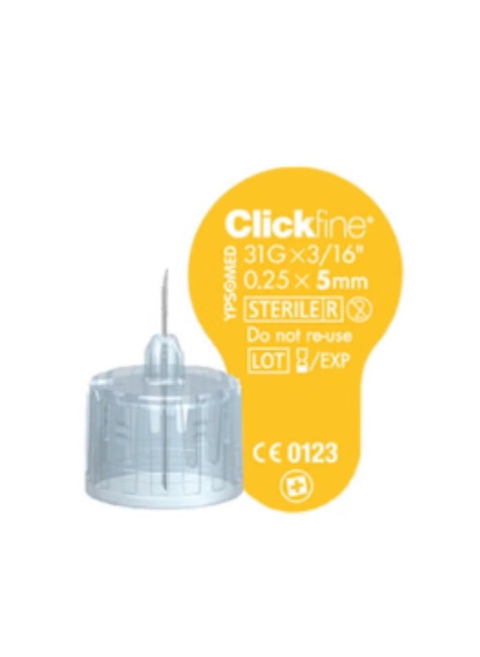 Clickfine DiamondTip Syringe Needle 100PCS