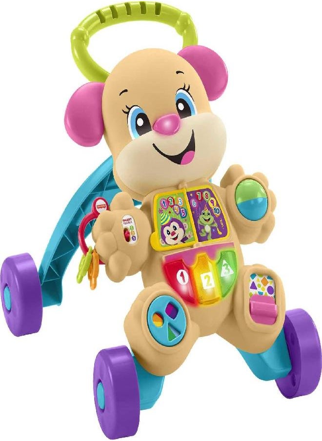 Fisher-Price Laugh & Learn Baby & Toddler Toy Smart Stages Learn With Sis Walker, Educational Music Lights And Activities