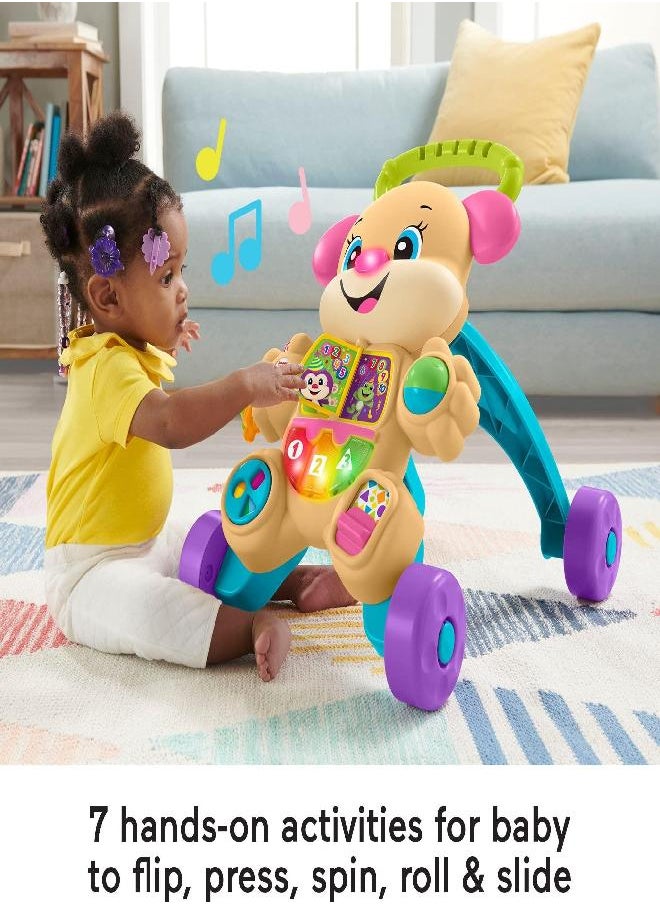 Fisher-Price Laugh & Learn Baby & Toddler Toy Smart Stages Learn With Sis Walker, Educational Music Lights And Activities