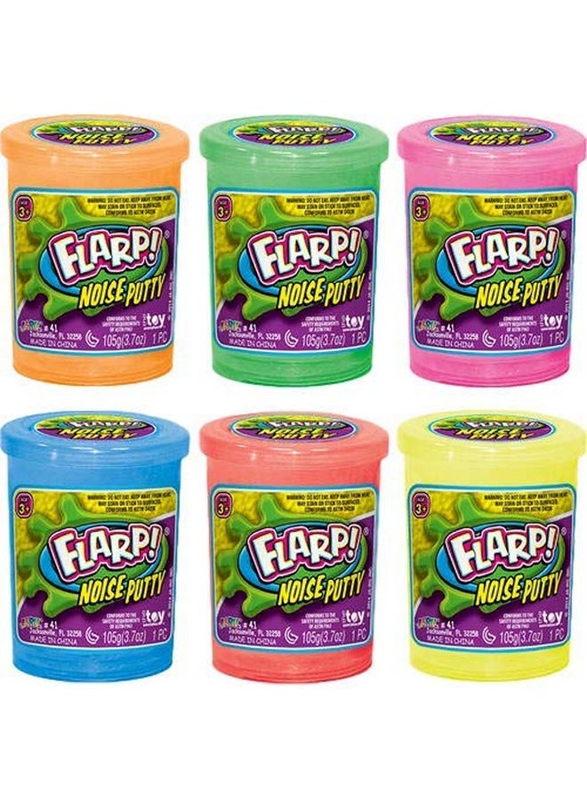 Flarp Noise Putty Scented (4 Units Assorted) Squishy Sensory Toys For Easter, Adhd Autism Stress Toy, Great Party Favors Fidget For Kids And Adults Boys & Girls. Plus 1 Bouncy Ball 10041-4P