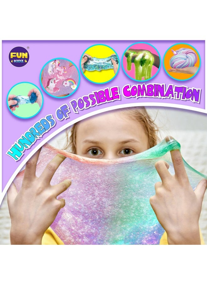 Fluffy Unicorn Slime Kit For Girls, Funkidz Cloud Slime Gift For Ages 6+ Kids Fun Slime Making Kit Awesome Craft Toy Birthday Present Ideas