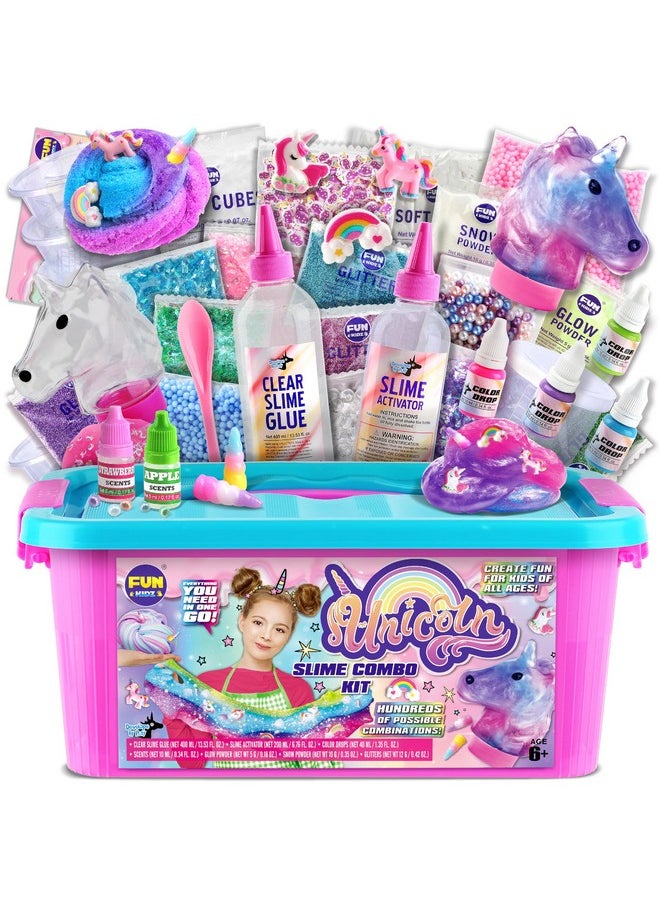 Fluffy Unicorn Slime Kit For Girls, Funkidz Cloud Slime Gift For Ages 6+ Kids Fun Slime Making Kit Awesome Craft Toy Birthday Present Ideas