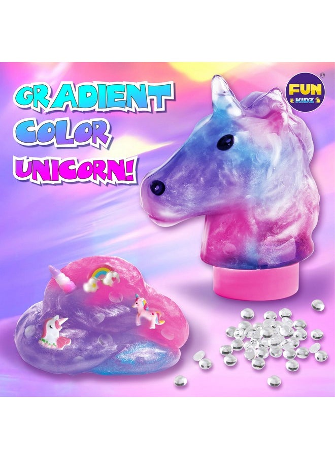 Fluffy Unicorn Slime Kit For Girls, Funkidz Cloud Slime Gift For Ages 6+ Kids Fun Slime Making Kit Awesome Craft Toy Birthday Present Ideas