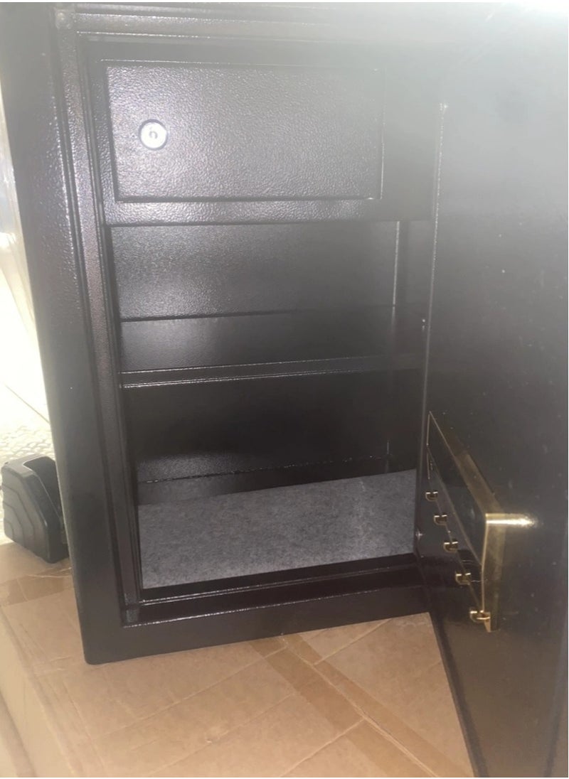 Large Fireproof Safe Box for Home Anti-Theft Digital Security Box with Programmable Keypad and Inner Fireproof Lock Box Security Cabinet Safe Lock Box for Home Hotel Office (50*38*36cm)