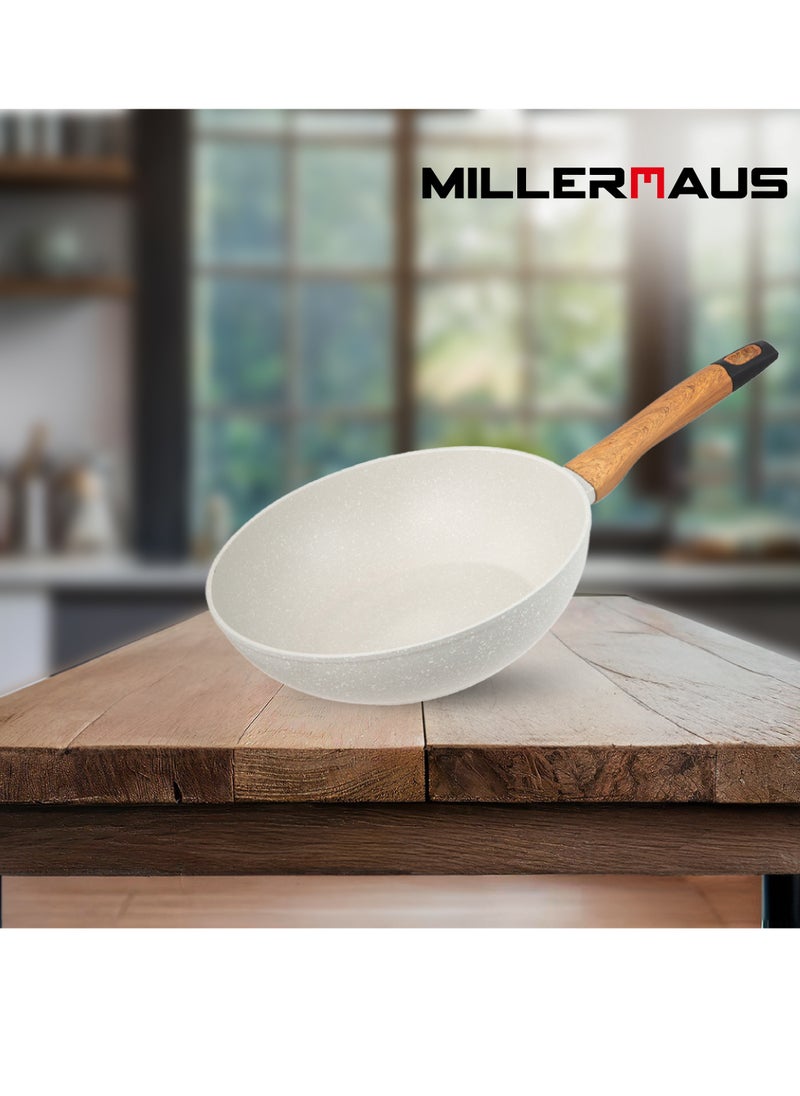 Millerhaus Wok Pan Dia 28cm Wok Pan 28cm Forged Aluminium