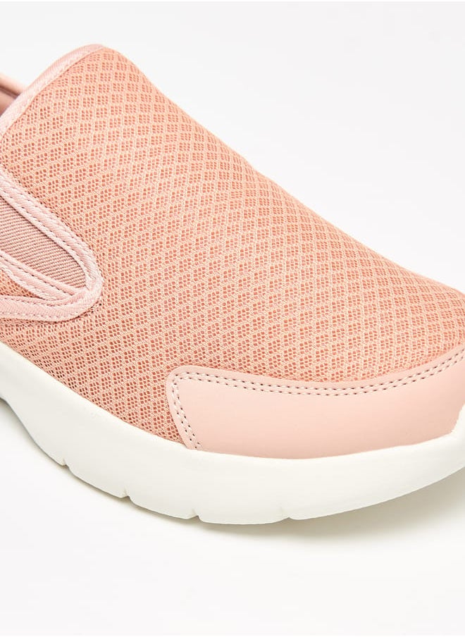 Women Textured Slip-On Sports Shoes with Pull Tabs