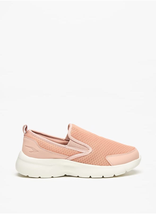 Women Textured Slip-On Sports Shoes with Pull Tabs