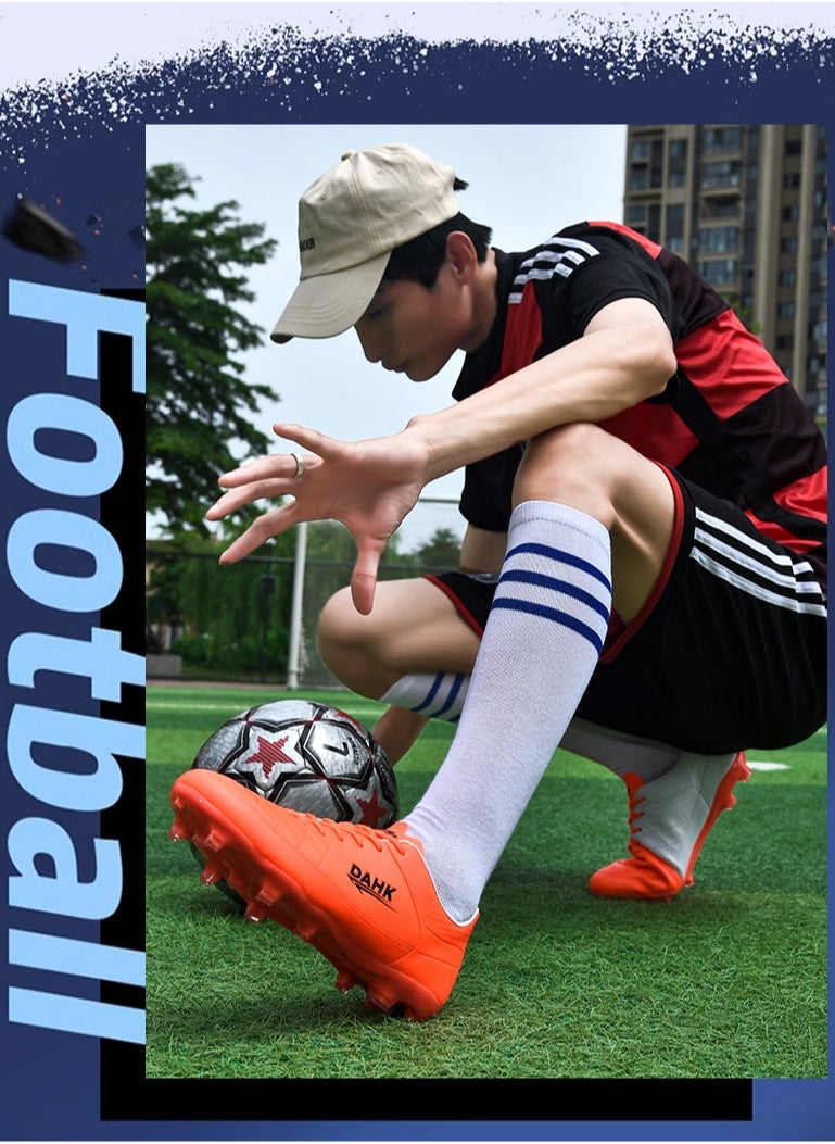 New High-top Men's and Women's Soccer Shoes, Adult Sports Shoes, Non-slip and Wear-resistant Training Shoes, Outdoor Running Shoes, Men's and Women's All Season Soccer Shoes