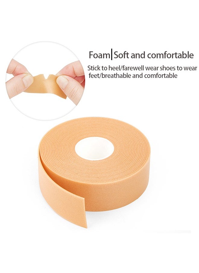 Foot Hand Care Protector Sticker, 4 Rolls Heel for Men and Women Heel Sticker Silicone Gel Protector, Waterproof Foam Heel Sticker Tape