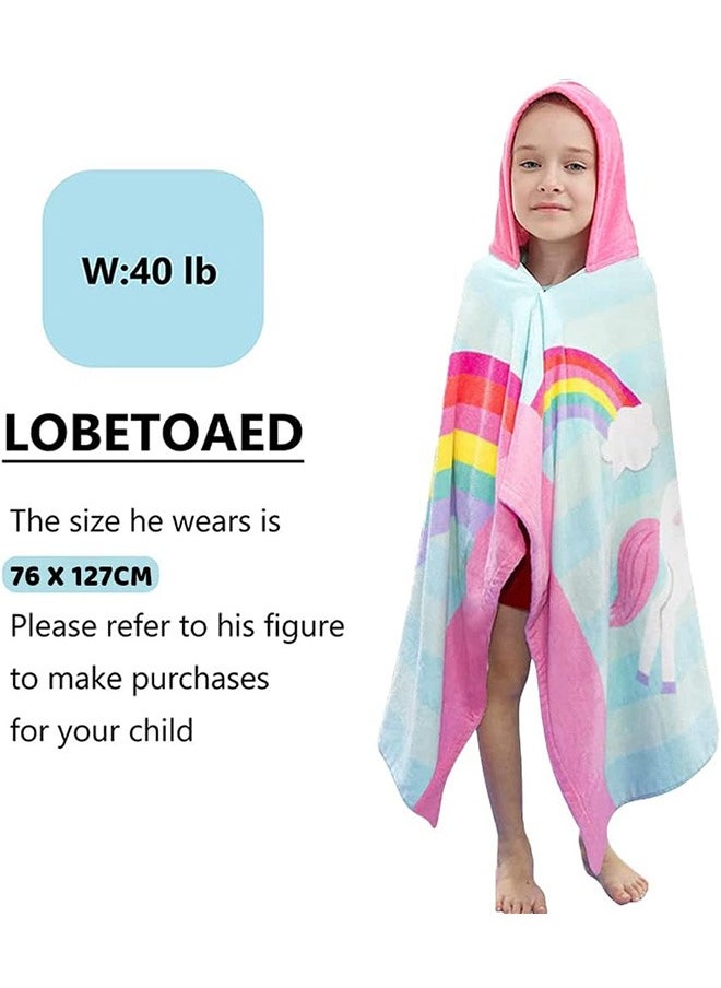 Kids Hooded Bath Beach Towel,  Cotton 50