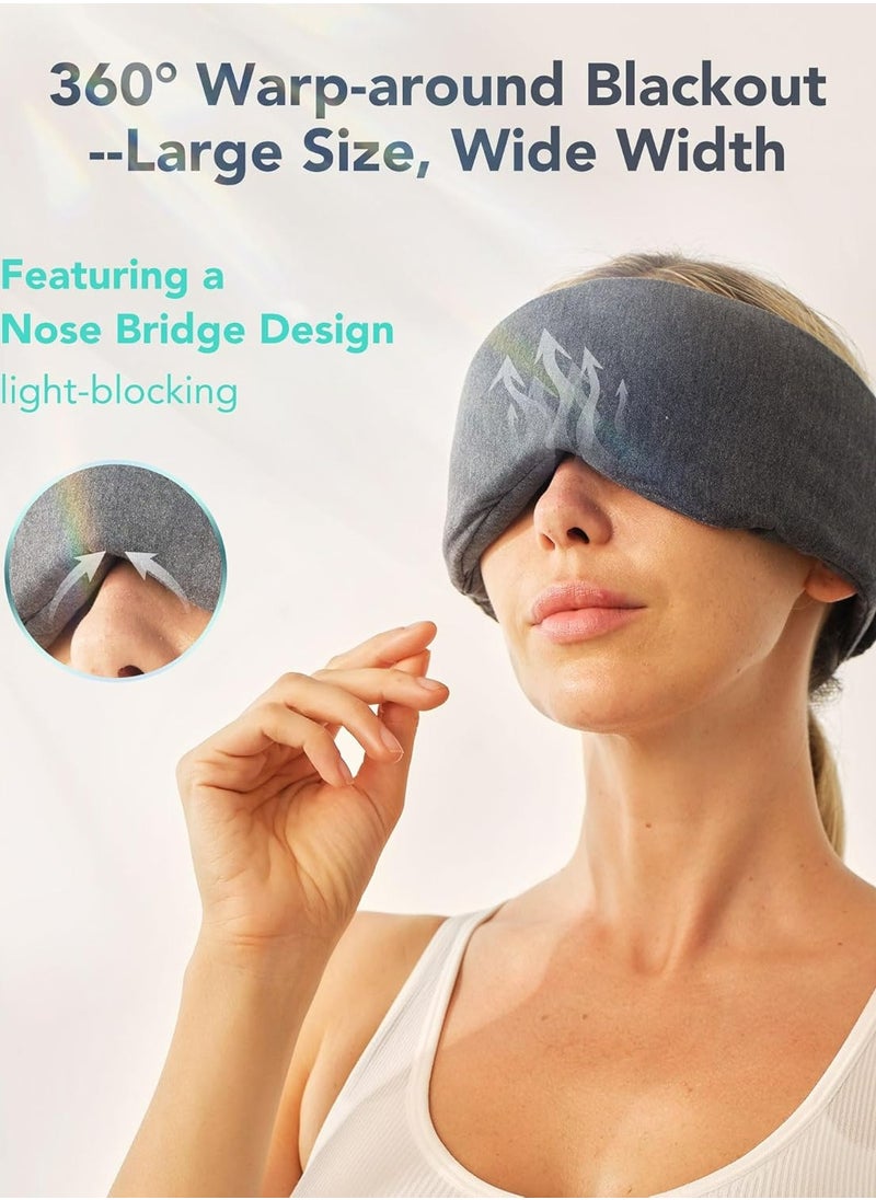 SKG Restore Pro Sleep Mask - 100% Light Blackout for Men Women