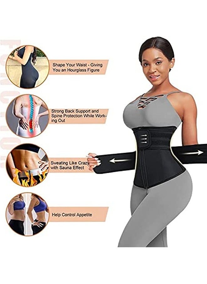 Adjustable Waist Trainer Slimming Belt With Tummy Sauna Bandage Wrap, Body Shaper Compression Wrap, Plus Size Corset Waist Trainer for Women and Men