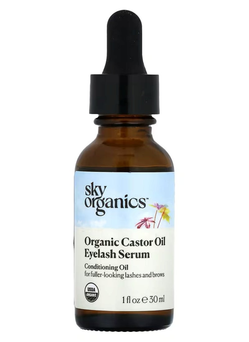 Sky Organics, Organic Castor Oil, Eyelash Serum, 1 fl oz (30 ml)