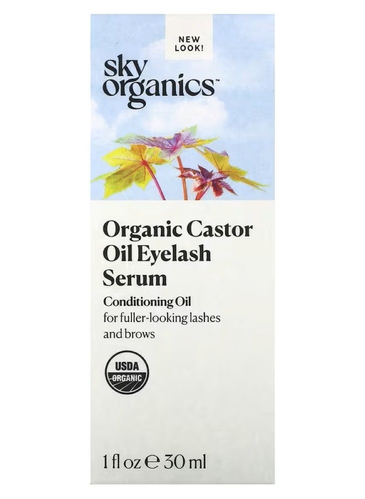 Sky Organics, Organic Castor Oil, Eyelash Serum, 1 fl oz (30 ml)