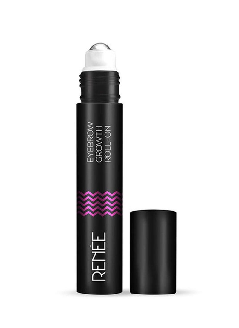 RENEE Eyebrow Growth Roll on Serum 8ml | Infused With Castor Oil, Coconut Oil & Vitamin E | Nourishes & Moisturizes Brow Hair | Free From Paraben, Sulphate, Pthalate-free