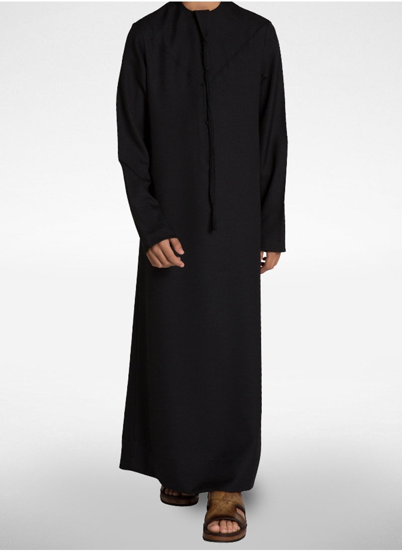 YATHREB Kids Kandoora Thobe: Embrace Tradition with this Arabic Muslim Wear for Boys - Ideal for Islamic Prayers and Stylish Dressing. Superior Craftsmanship for Comfort.