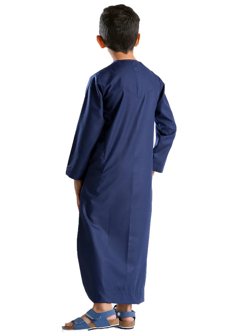 YATHREB Kids Kandoora Thobe: Embrace Tradition with this Arabic Muslim Wear for Boys - Ideal for Islamic Prayers and Stylish Dressing. Superior Craftsmanship for Comfort.