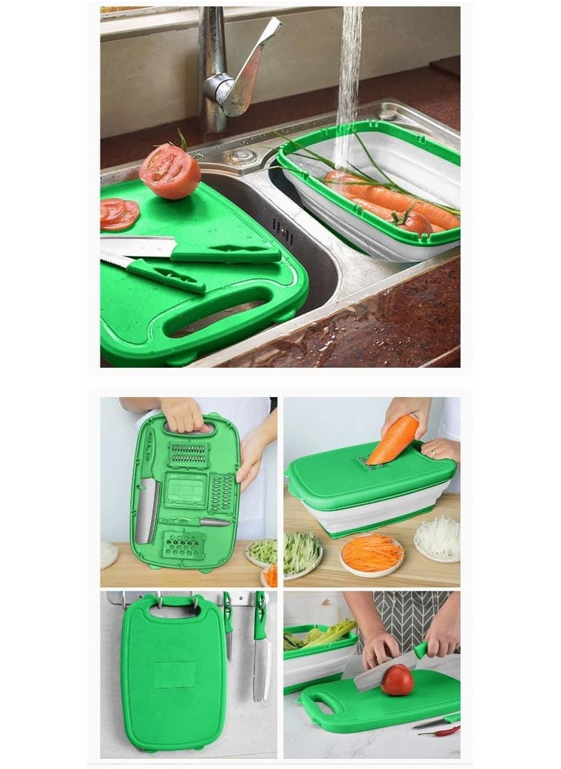 Multifunctional 9-In-1 Cutting Board For Kitchen Multicolour