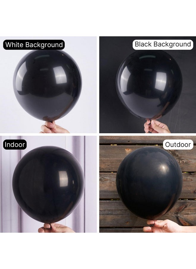 Black Balloons, 140 Pcs Matte Black Balloons Different Sizes Pack Of 18 Inch 12 Inch 10 Inch 5 Inch Black Balloons For Balloon Garland Balloon Arch As Birthday Party Decorations, Black-Y18