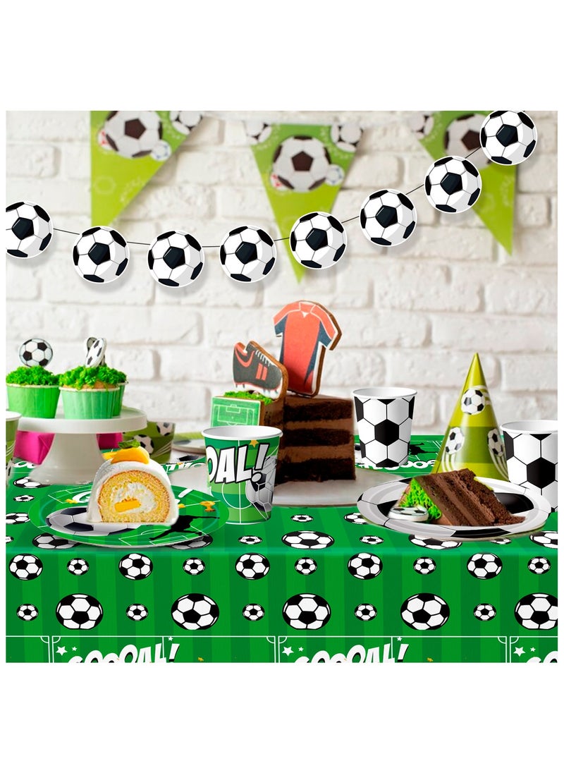 Soccer Party Tableware for 24 People Party Supplies