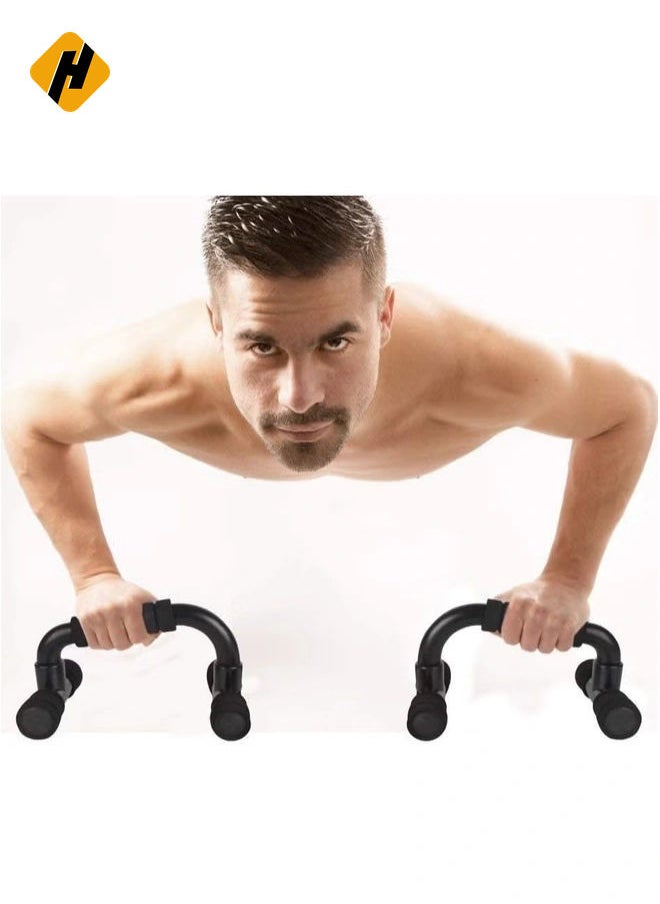 1 Pair of Push Up Bar Stands I-Type Handles Fitness Equipment Gym Home Muscle Training Tools Hot selling