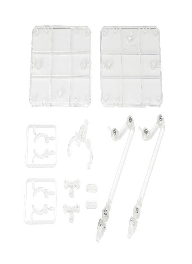 TAMASHII NATIONS Stage Act. 4 for Humanoid Stand Support (Clear) (2 Stands) - Bandai Spirits Official SHFiguarts Stand