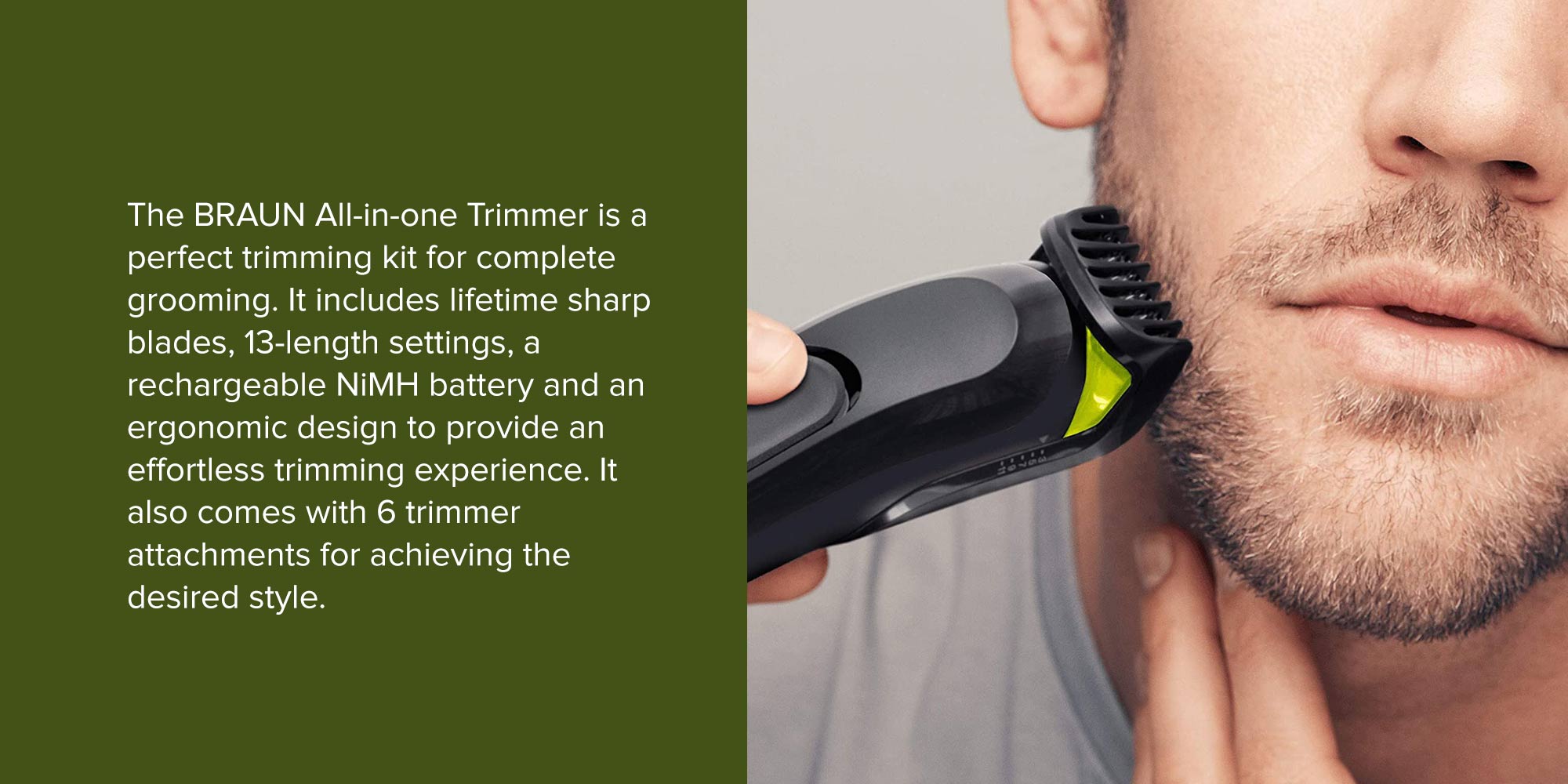 All-in-one Trimmer 6-in-1 MGK3221 Green/Black