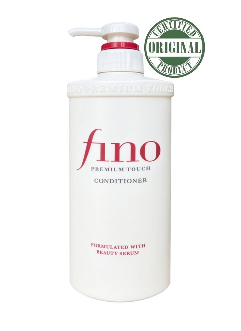 Fino Premium Touch Moist Conditioner 550ml – Deep Moisturizing & Nourishing Conditioner for Dry and Damaged Hair