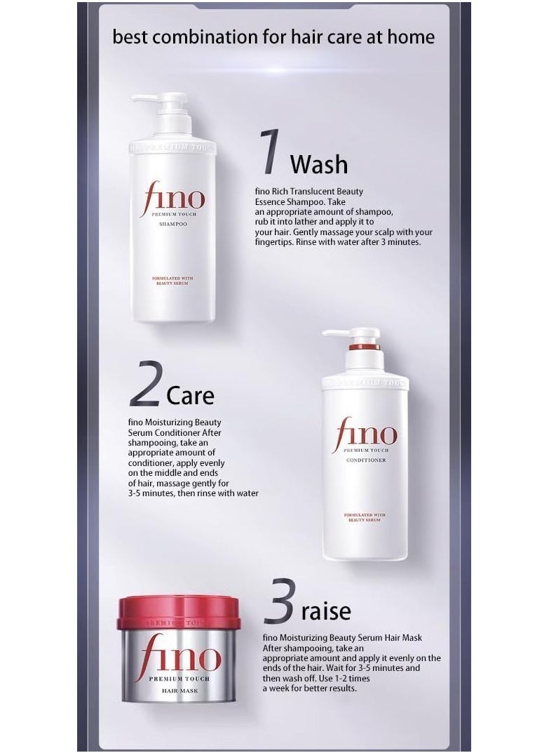 Fino Premium Touch Moist Conditioner 550ml – Deep Moisturizing & Nourishing Conditioner for Dry and Damaged Hair