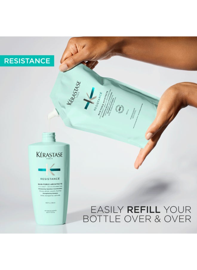 Resistance Bain Force Architecte Shampoo For Weak & Damaged Hair 500Ml