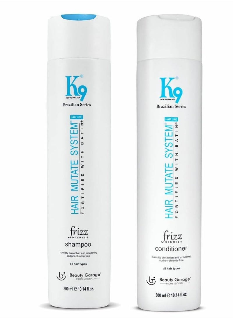 K9 Frizz Dismiss Shampoo & Conditioner (300ml + 300ml) Pack of 2