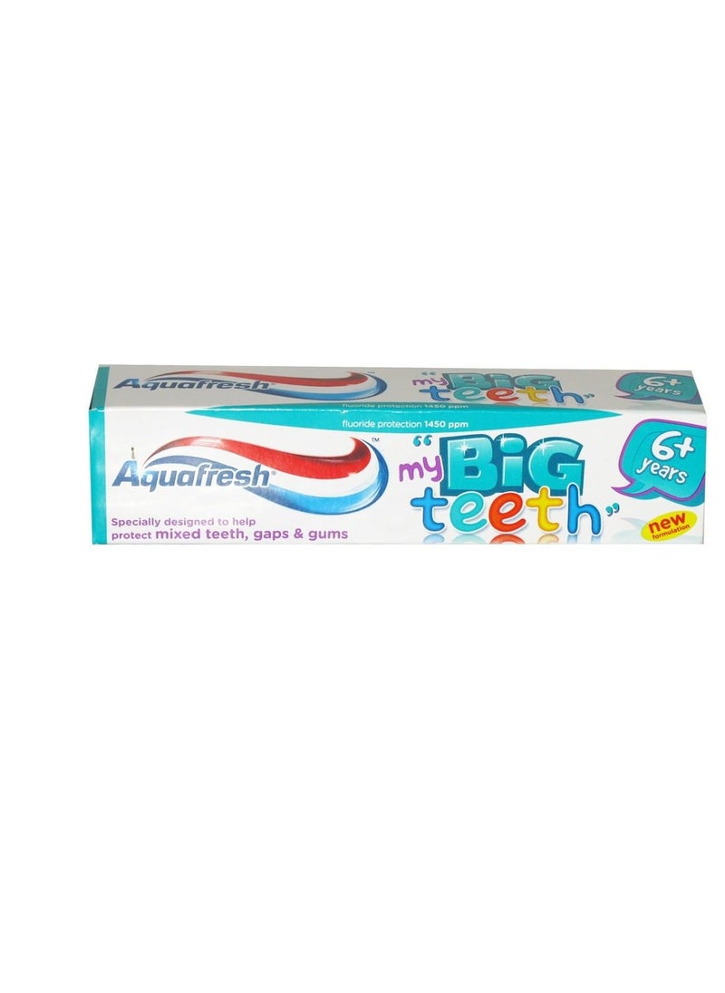 Aquafresh Fluoride Toothpaste Big Kids 6+ Years Fresh Mint