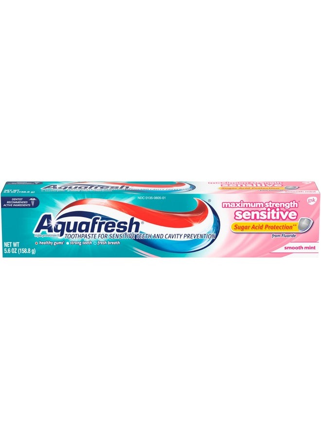 Maximum Strength Toothpaste For Sensitive Teeth, Smooth Mint, 5.6 Ounce (Pack Of 1)