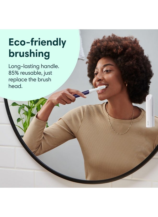 Rechargeable Sonic Toothbrush For Adults - Timed Electric Toothbrush With Cover - Replaceable Brush Head, Soft Bristles, Plastic Handle - Travel Toothbrush - Midnight