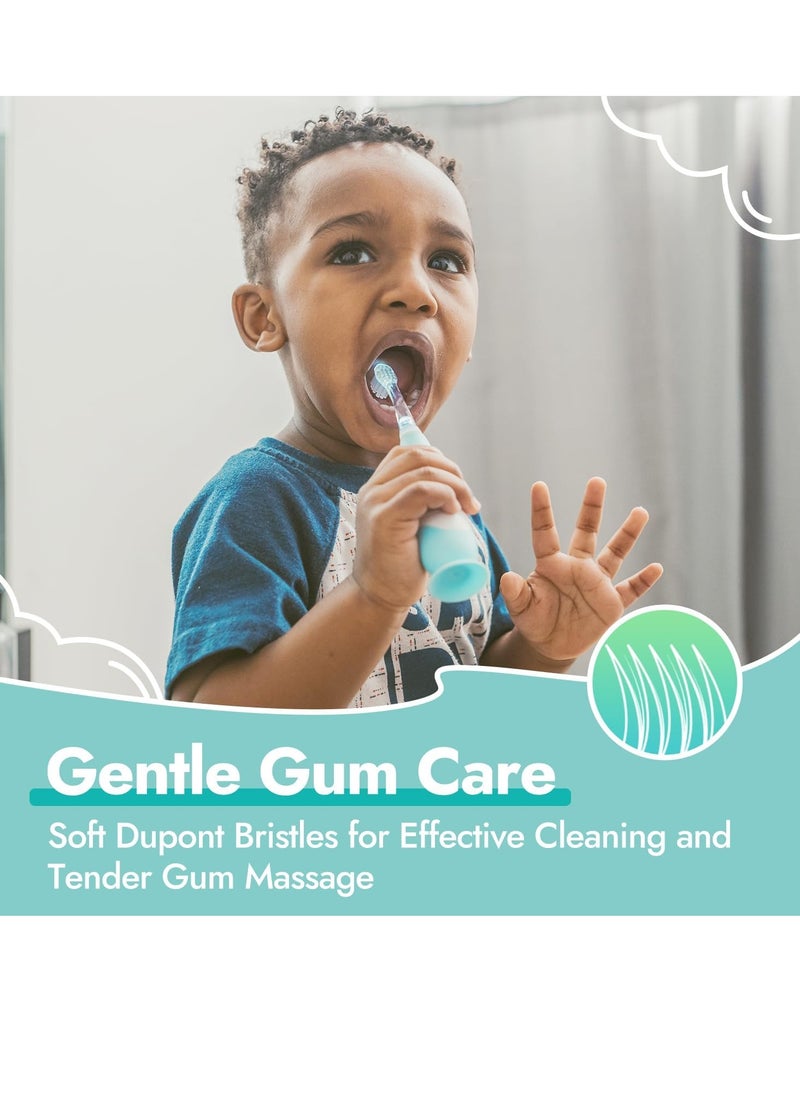 Papablic Replacement Toothbrush Heads - 2 Count | Compatible with Papablic BabyHandy & Toddler Sonic Electric Toothbrushes (18-36 Months)