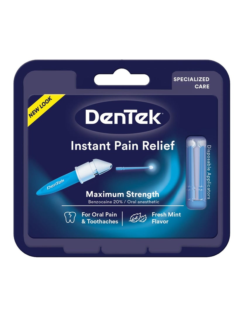 DenTek Instant Oral Pain Relief Maximum Strength Kit for Toothaches | 50 Count