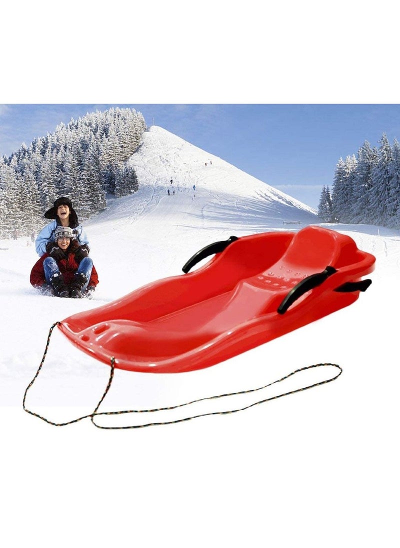 Outdoor Sports Plastic Skiing Boards Sled Luge Snow Grass Sand Board Ski Pad Snowboard With Rope For Double Person