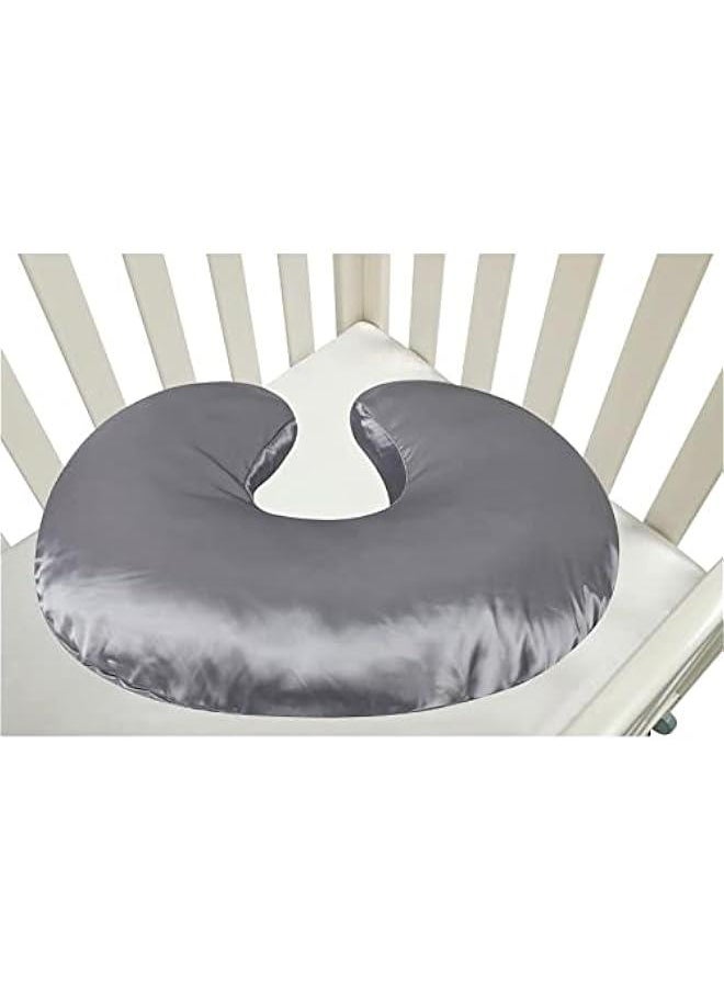 Baby Nursing Pillow Cover Newborn Maternity Breastfeeding Pillow Cover Satin U-Shape Nursing Pillow Breathable Slipcover