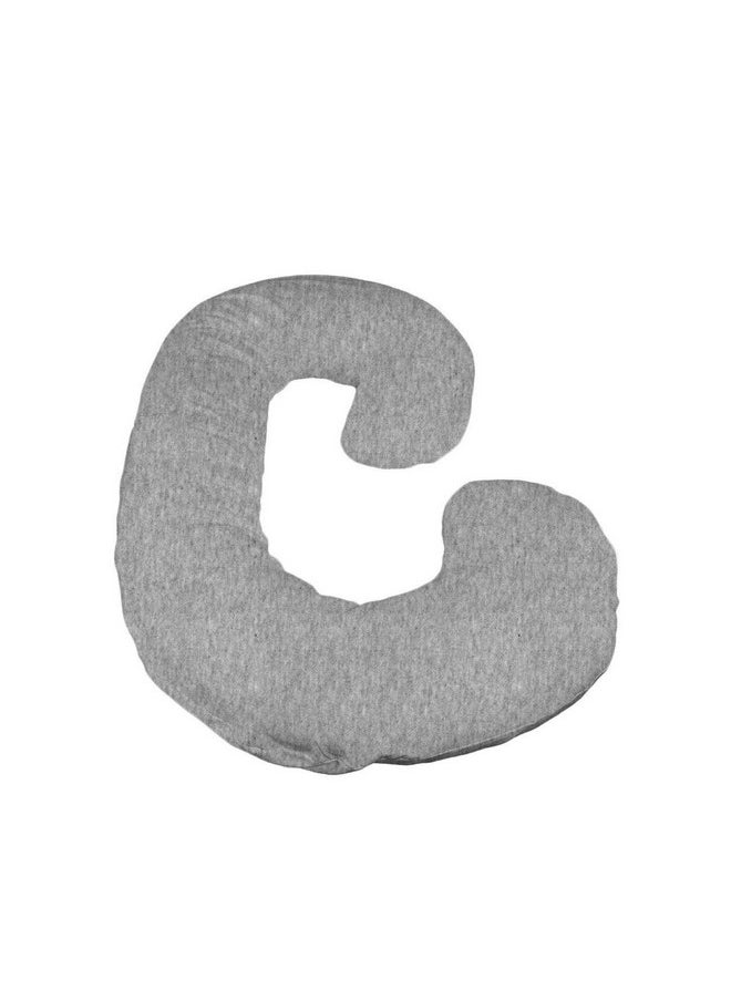 Stretch Jersey Pregnancy/Maternity Pillowcase C-Shape Compatible, 100% Cotton Stretch Jersey, Dual Zippers And Stretch Fabric, Machine Washable, 60