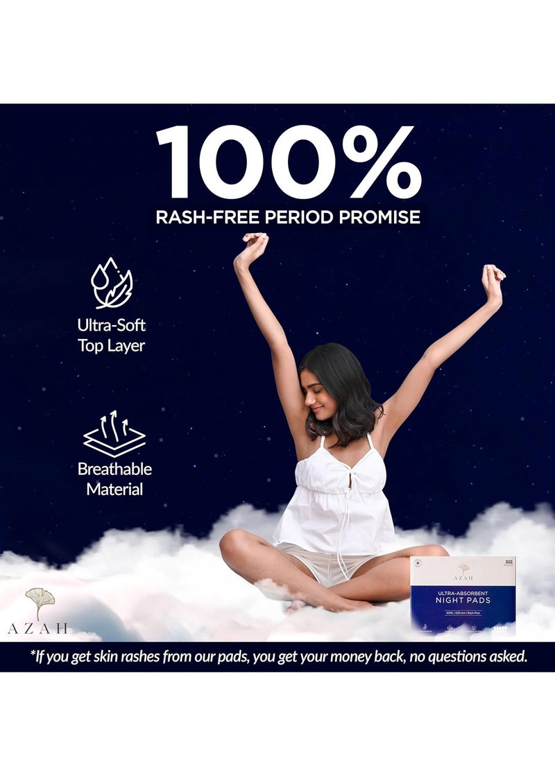 Azah XXXL Sanitary Napkins for Women [Pack of 25] | Extra Large Night Pads | Cottony Soft Sanitary Pads for Women | XXXL Pads for Women | Leak Proof for Overnight Protection | Extra Long & Wide Back