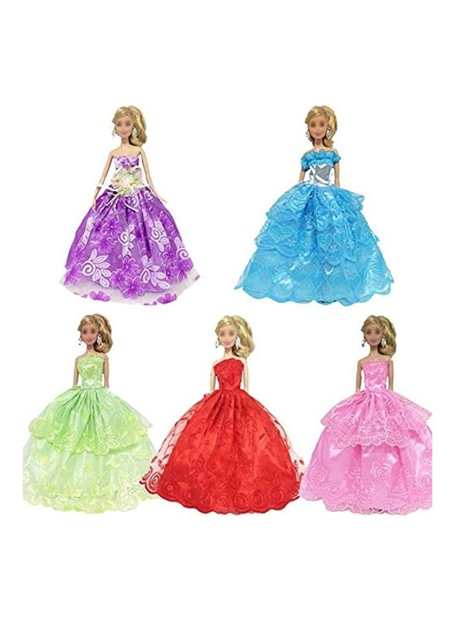 56-Piece Clothes and Accessories for 11.5 Inch Girl Boy Doll Different Occasions Include 20 Set Handmade Dresses/Casual/Swimsuit/Sportswear, 18 Pair Shoes