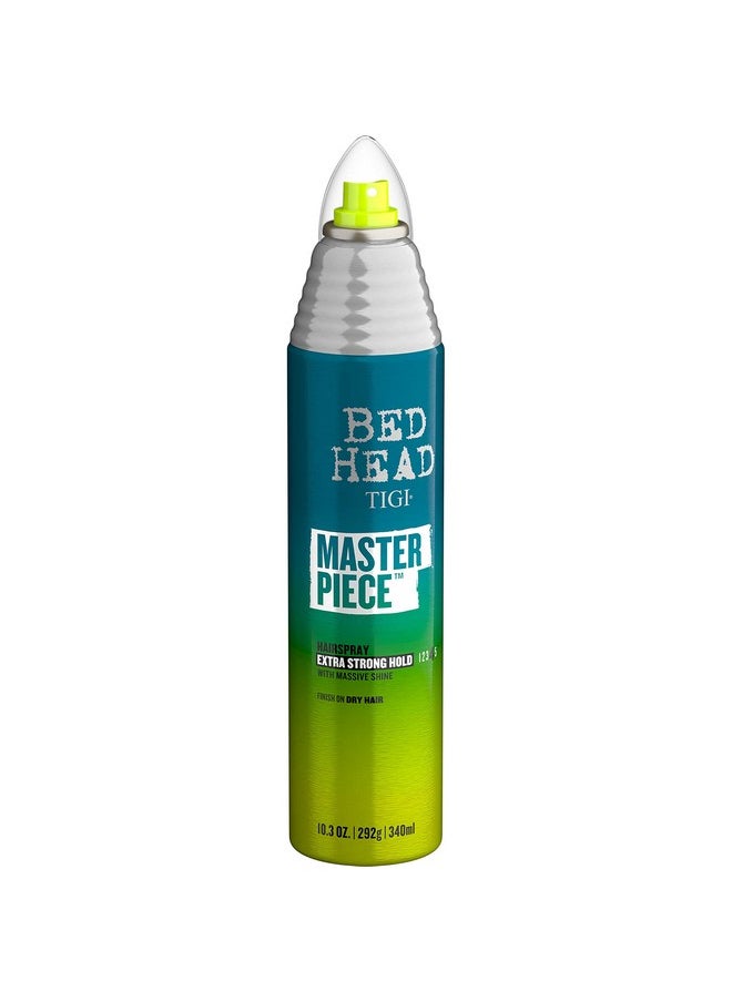 Head By Tigi Frizz Control Hairspray Extra Hold Masterpiece Hair Care Spray For Incredibly Shiny And Glossy Hair, 10.3 Oz