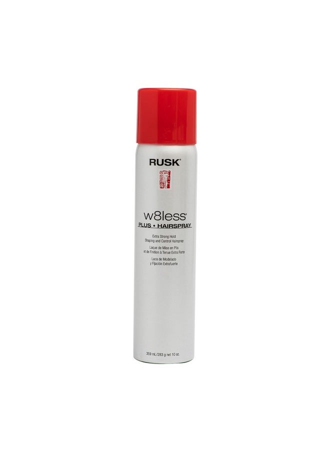 Designer Collection W8Less Plus Extra Strong Hairspray, 10 Oz, Provides Texture, Natural Shine, And Long-Lasting, Touchable Support