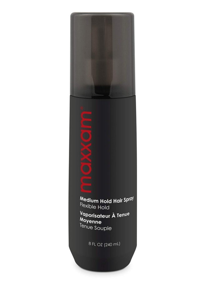 Maxxam Medium Hold Hair Spray | Flexible, Touchable Hold For All Hair Types | Fast Drying And Lightweight Formula | 8 Fl Oz