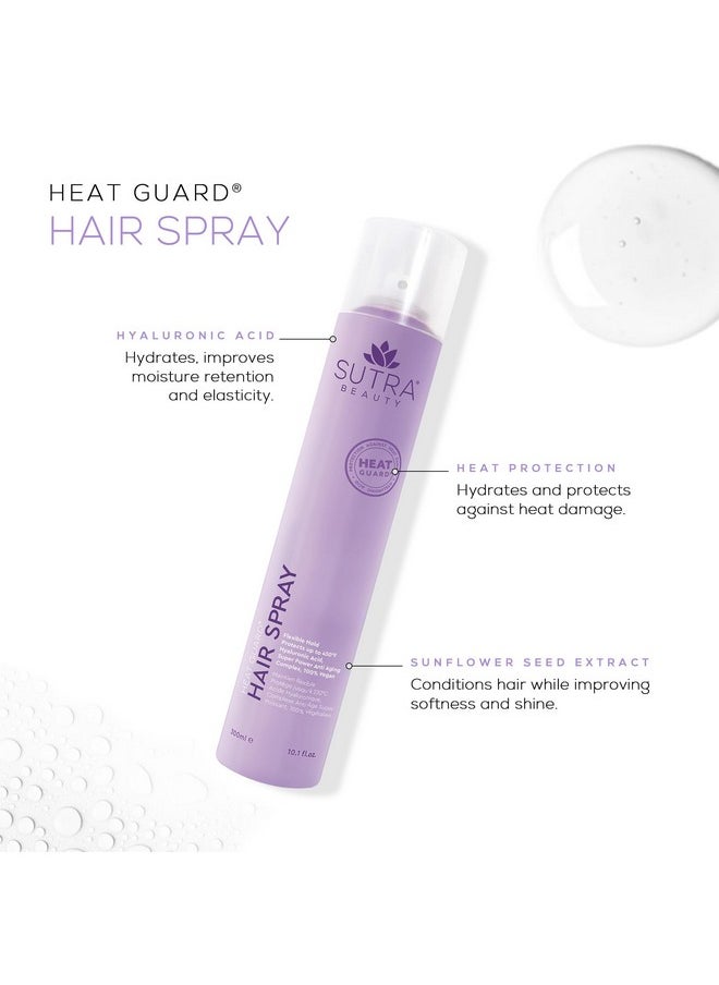 Heat Guard® Hair Spray - Flexible Hold, Advanced Heat Protection, Hyaluronic Acid Infusion, And Super Power Anti-Aging Benefits For Beautiful Hair