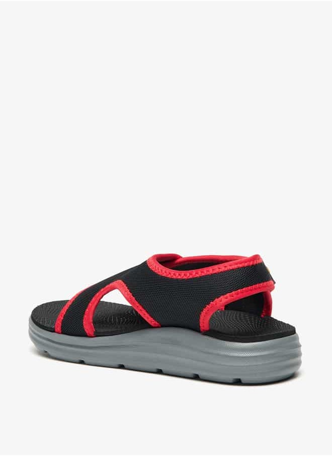 Boys' Logo Detail Sandals with Back Strap Closure