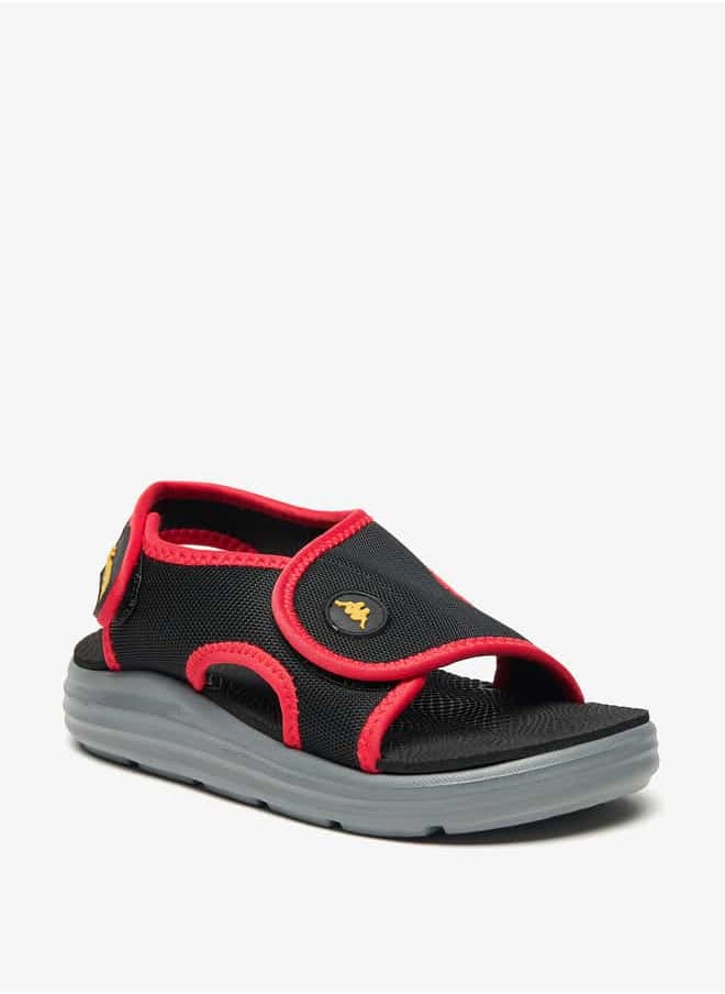 Boys' Logo Detail Sandals with Back Strap Closure