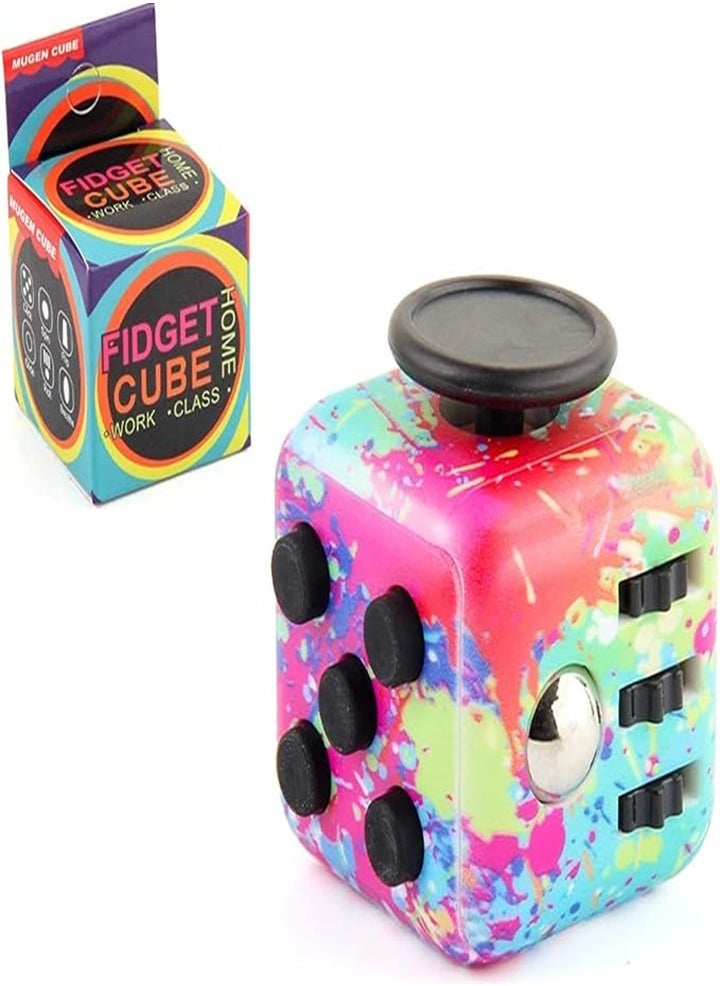 Stress relief magic cube, release pressure magic cube, kill time magic cube set, suitable for adults and children to relieve stress anxiety toys creative gifts, soft material (camouflage color 2PC)