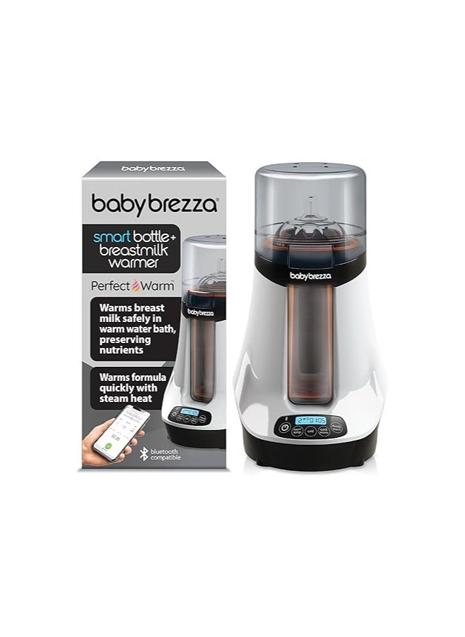 Baby Brezza Safe And Smart Electric Bottle, Breastmilk, Food Warmer + Defrosteruniversal - Warmer Fits All Feeding Bottles Glass + Plastic – Wireless Bluetooth Control